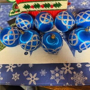 Vintage Spun Satin With Silver Glitter Lot